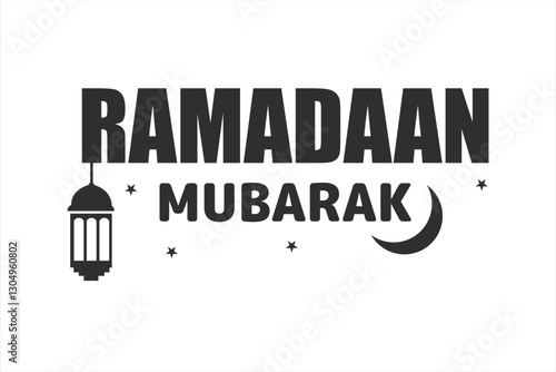 Ramadan typography design.