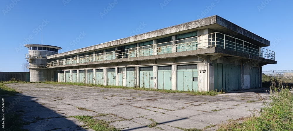 Abandoned prison building. Criminal law punishment jail. Generative AI technology. Abandoned prison building. Criminal law punishment jail. Generative AI technology.