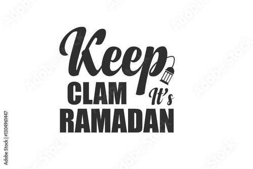 Ramadan typography design.