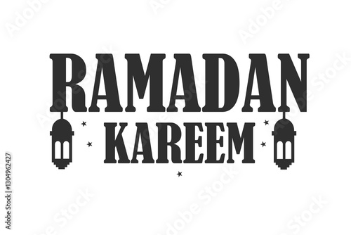 Ramadan typography design.