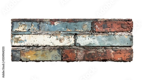 Weathered Brickwork: A close-up shot of aged brickwork, showcasing the raw beauty of time and texture, with an array of muted, earthy hues, perfect for adding rustic appeal. photo