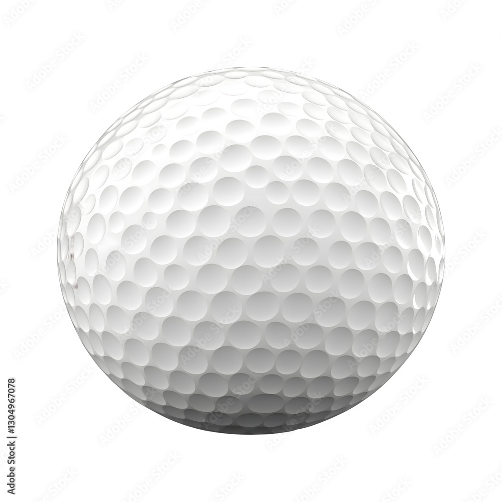 White golf ball with dimples on transparent background White golf ball with dimples on transparent background