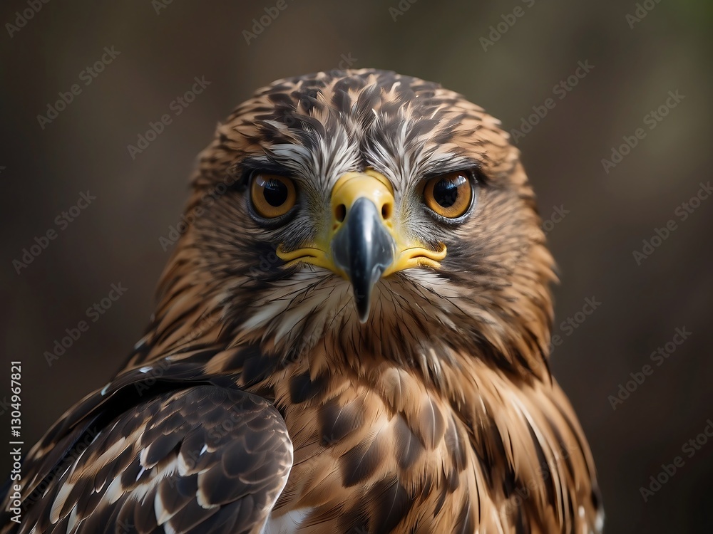 Majestic Hawk Close-Up: Wildlife Photography of a Fierce Bird of Prey in Its Natural Habitat Majestic Hawk Close-Up: Wildlife Photography of a Fierce Bird of Prey in Its Natural Habitat