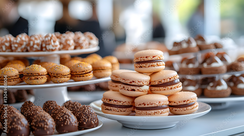 Desert cookies, macaroon, sweets Desert cookies, macaroon, sweets