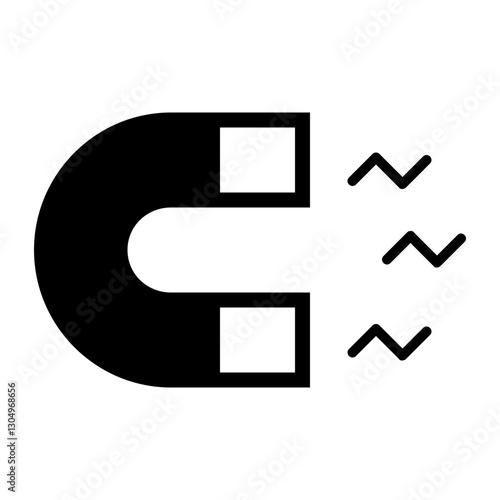Magnet icon, symbolizing engagement and conversion in marketing field.