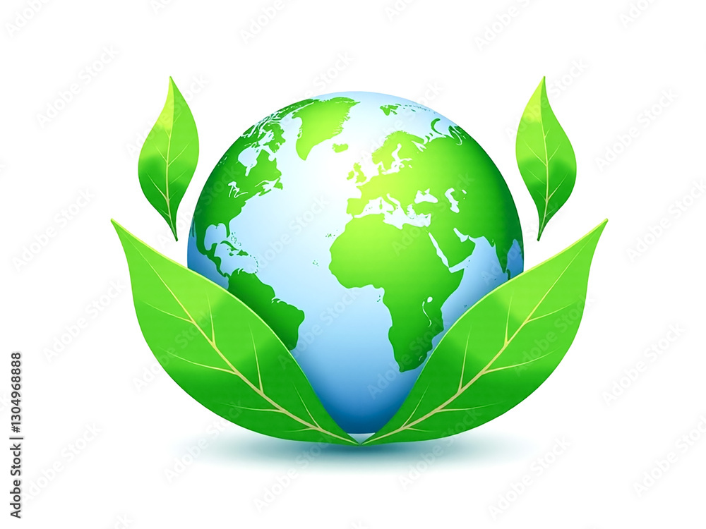 Green Planet. Ecology Logo Symbol of nature conservation. Recyclable. Green Planet. Ecology Logo Symbol of nature conservation. Recyclable.