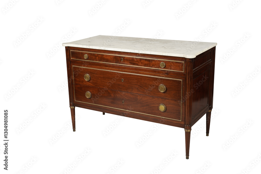 wooden chest of drawers Past auction: An 18th century marble topped mahogany commode, wooden chest of drawers Past auction: An 18th century marble topped mahogany commode,