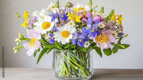 Wallpaper Mural Elegant Spring Bouquet with Vibrant Colors and Fresh Flowers Torontodigital.ca