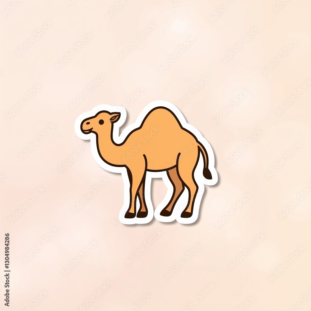 Fototapeta premium Camel Cartoon Illustration