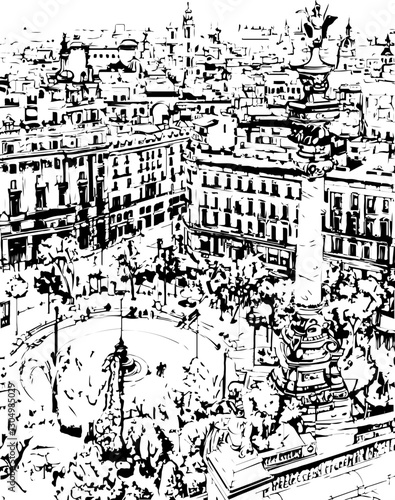 architecture, building, drawing, sketch, church, vector, city, illustration, old, travel, castle, art, paris, europe, town, vintage, house, cathedral, tower, design, draw, landmark, ancient, london, d