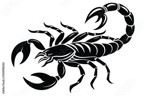 A Scorpion silhouette vector