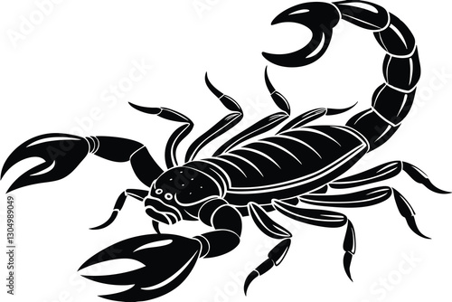 A Scorpion silhouette vector
