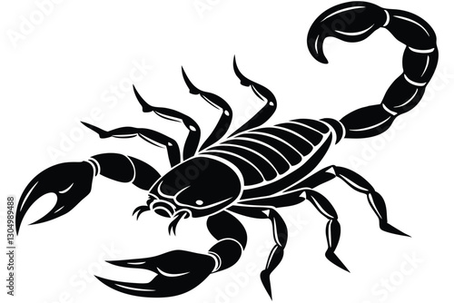 A Scorpion silhouette vector