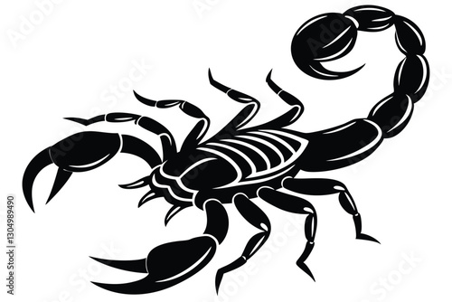 A Scorpion silhouette vector