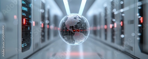 Global Network Data Center Server Room