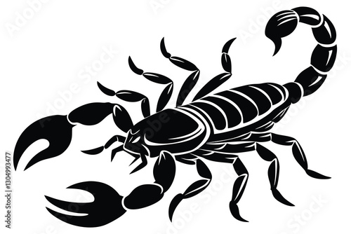 Scorpion Silhouette Vector Illustration
