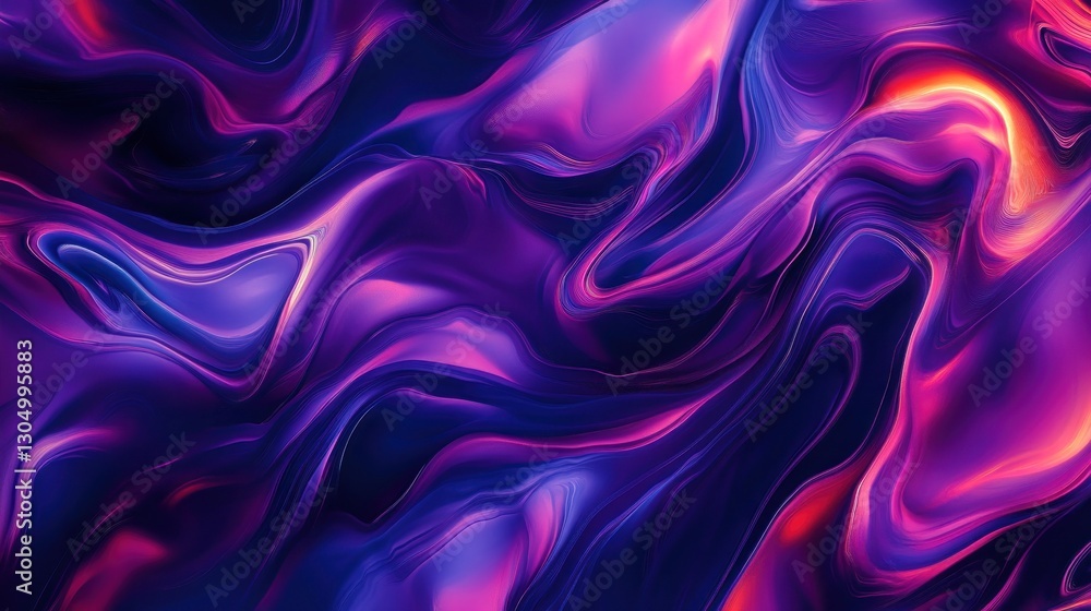 Obraz premium Abstract vibrant fluid art swirls