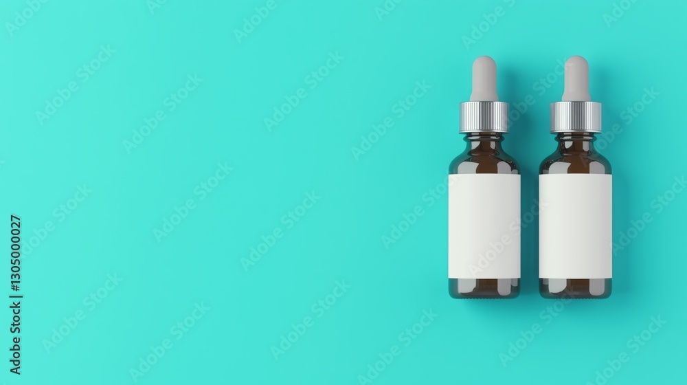 Minimalist close-up of essential oil bottles for wellness photography Minimalist close-up of essential oil bottles for wellness photography