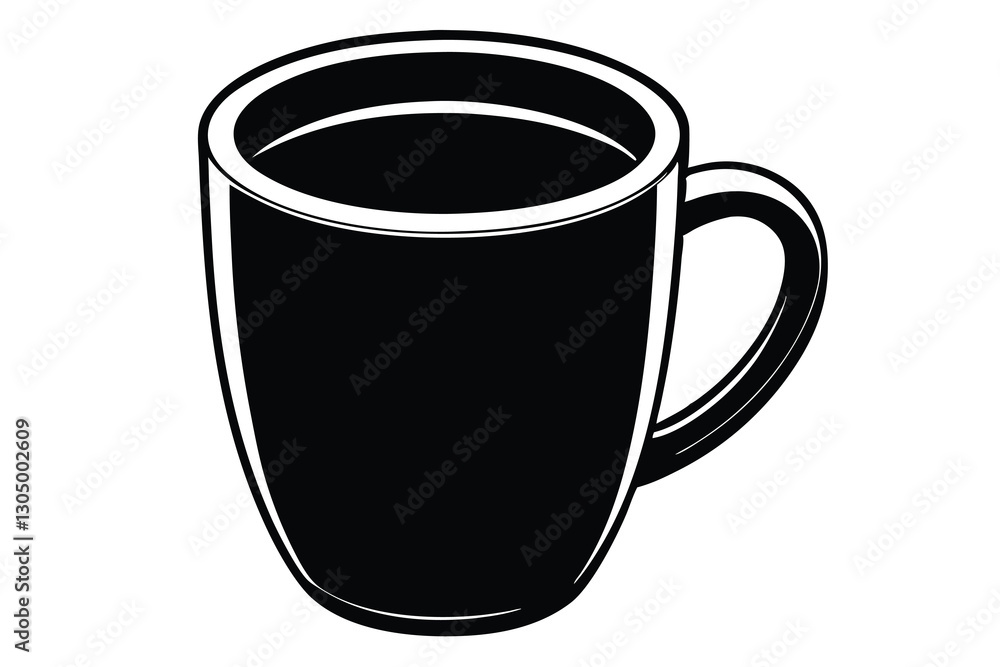 coffee cup or mug silhouette vector coffee cup or mug silhouette vector