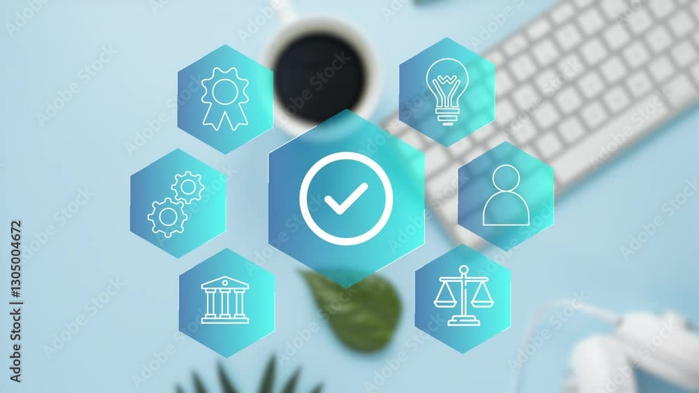 Standard quality control certification assurance concept, checkbox icon of guarantee