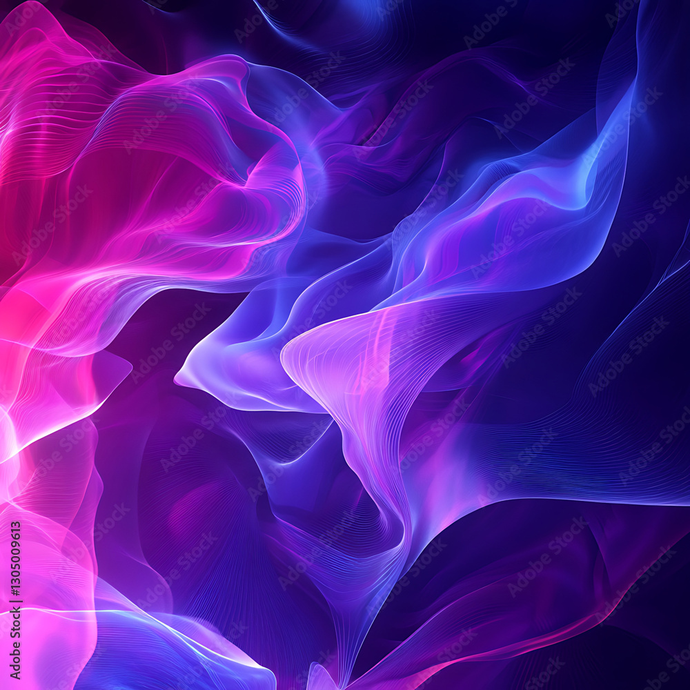 Obraz premium Abstract Ultraviolet Light Composition Background