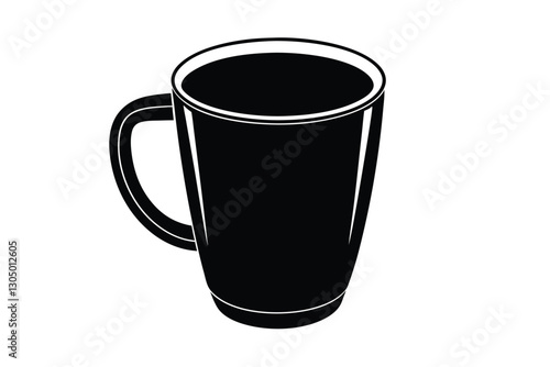 Coffee cup flat icons on white background