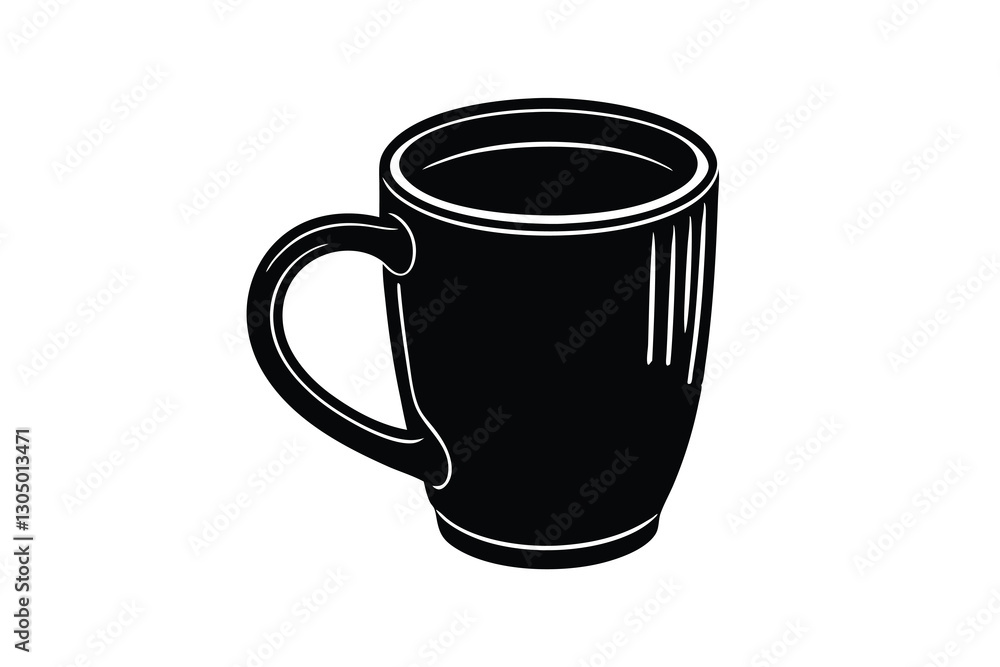 Coffee cup flat icons on white background Coffee cup flat icons on white background