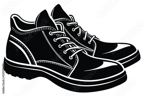 shoe black silhouette