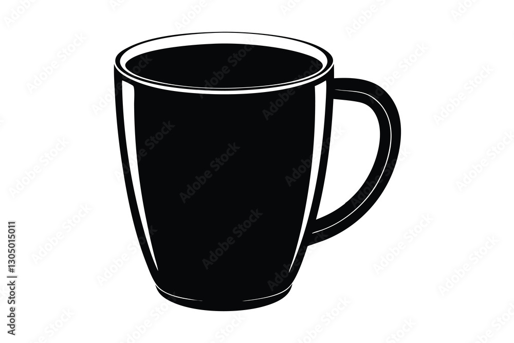 Coffee Mug vector silhouette illustration Coffee Mug vector silhouette illustration