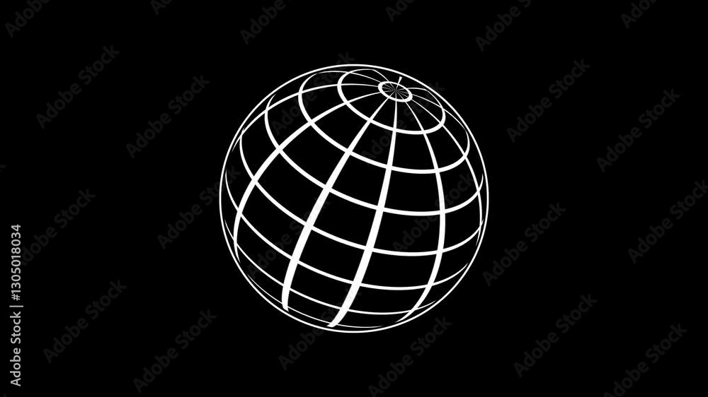 Spinning Global 4K Seamless Loop Animation for Futuristic and Tech Backgrounds (Black Background) Spinning Global 4K Seamless Loop Animation for Futuristic and Tech Backgrounds (Black Background)