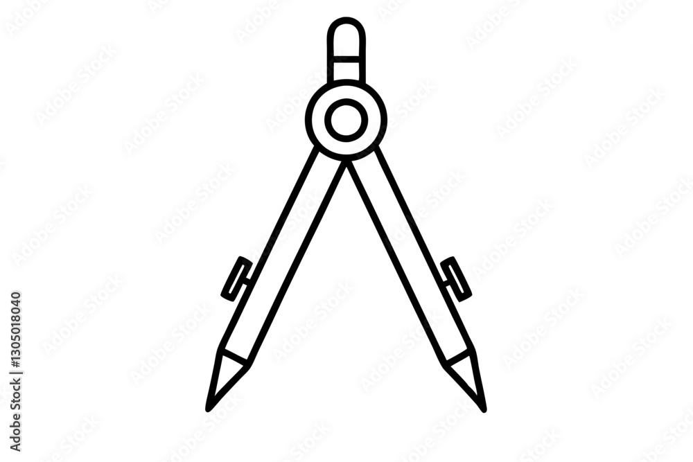 Minimal Line Art Pencil Compass Icon – Geometry & Drafting Tool Vector
Minimal Line Art Pencil Compass Icon – Geometry & Drafting Tool Vector