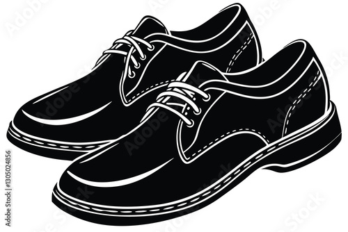 black silhouette of a shoe
