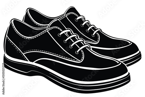 black silhouette of a shoe