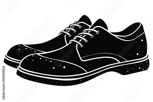 black silhouette of a shoe