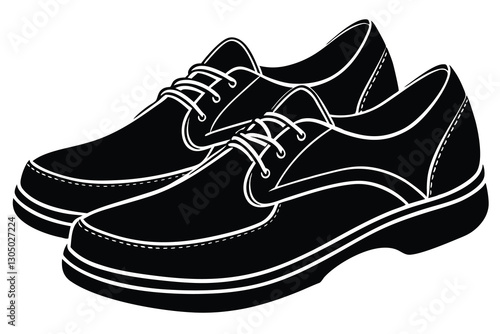 Silhouette of Athletic Running Shoe