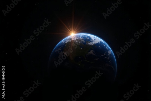 SereneBlueEarthUnderSunnySkies
