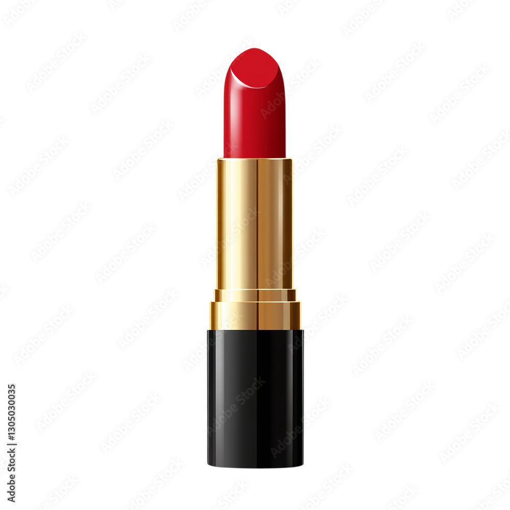 Classic red lipstick isolated on transparent background. Classic red lipstick isolated on transparent background.