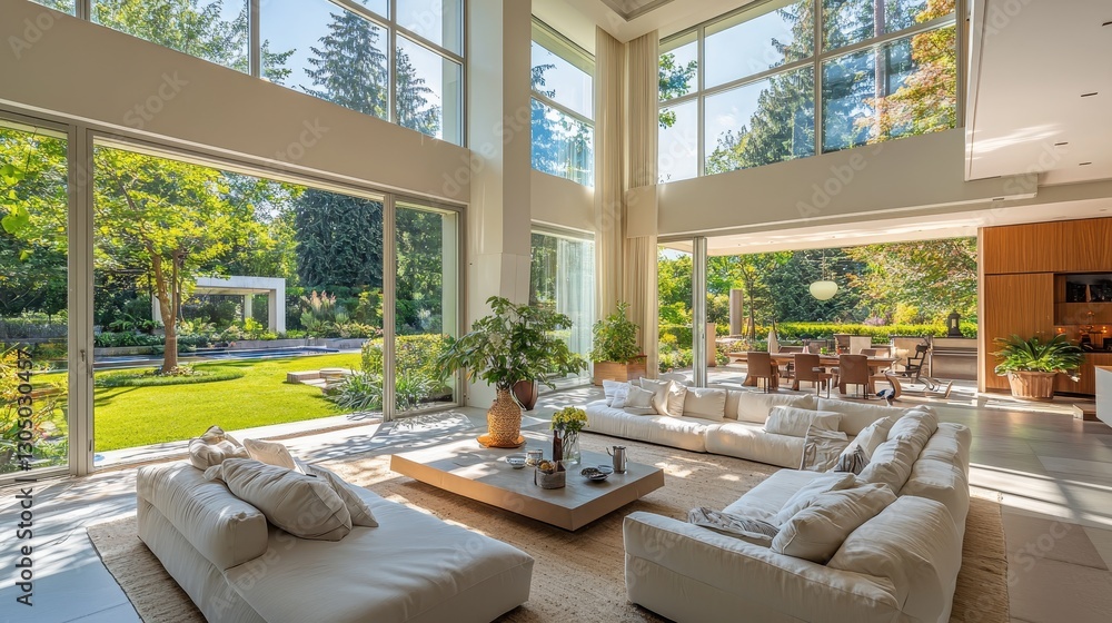 Sunlit Geometric Modern Villa with Sunroom Sunlit Geometric Modern Villa with Sunroom