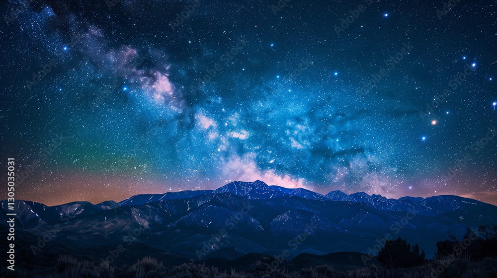 Naklejka premium starry night sky