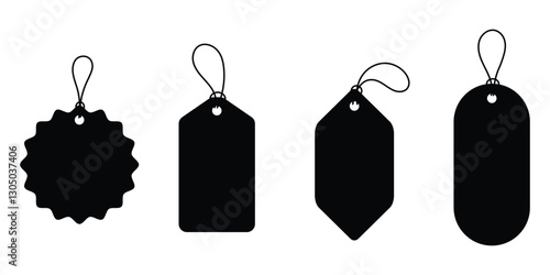 Set of price tags vector illustration
