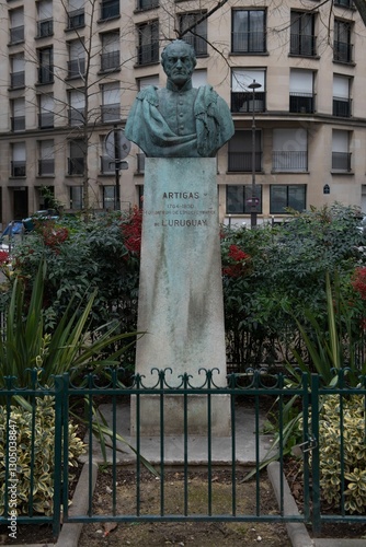 Bust of Jose Gervasio Artigas in Paris photo