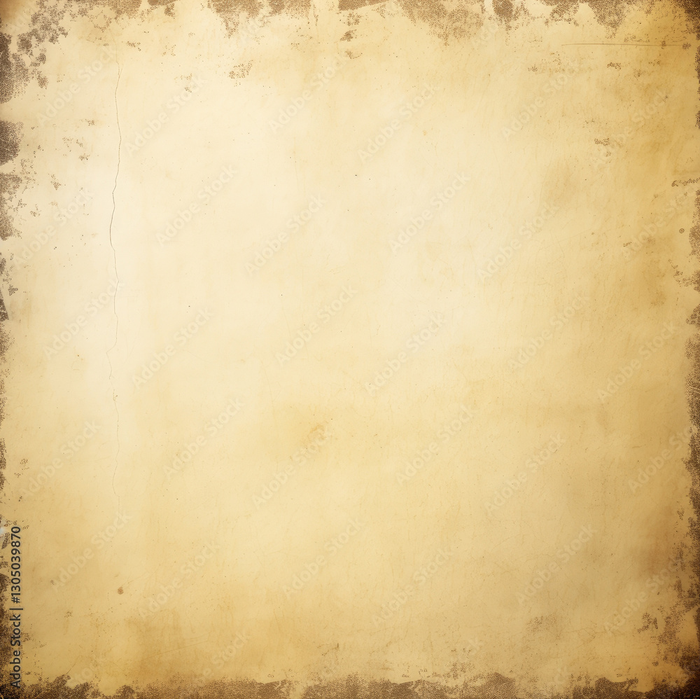 Obraz premium A vintage aged paper texture featuring subtle creases and a warm tone, perfect for creating backgrounds in artistic projects or nostalgic designs.