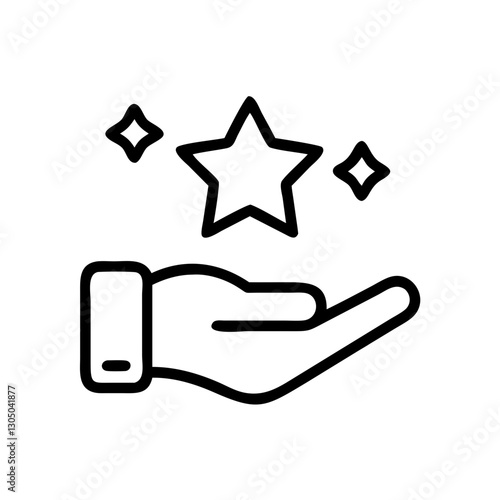 marketing Brand loyalty program line icon