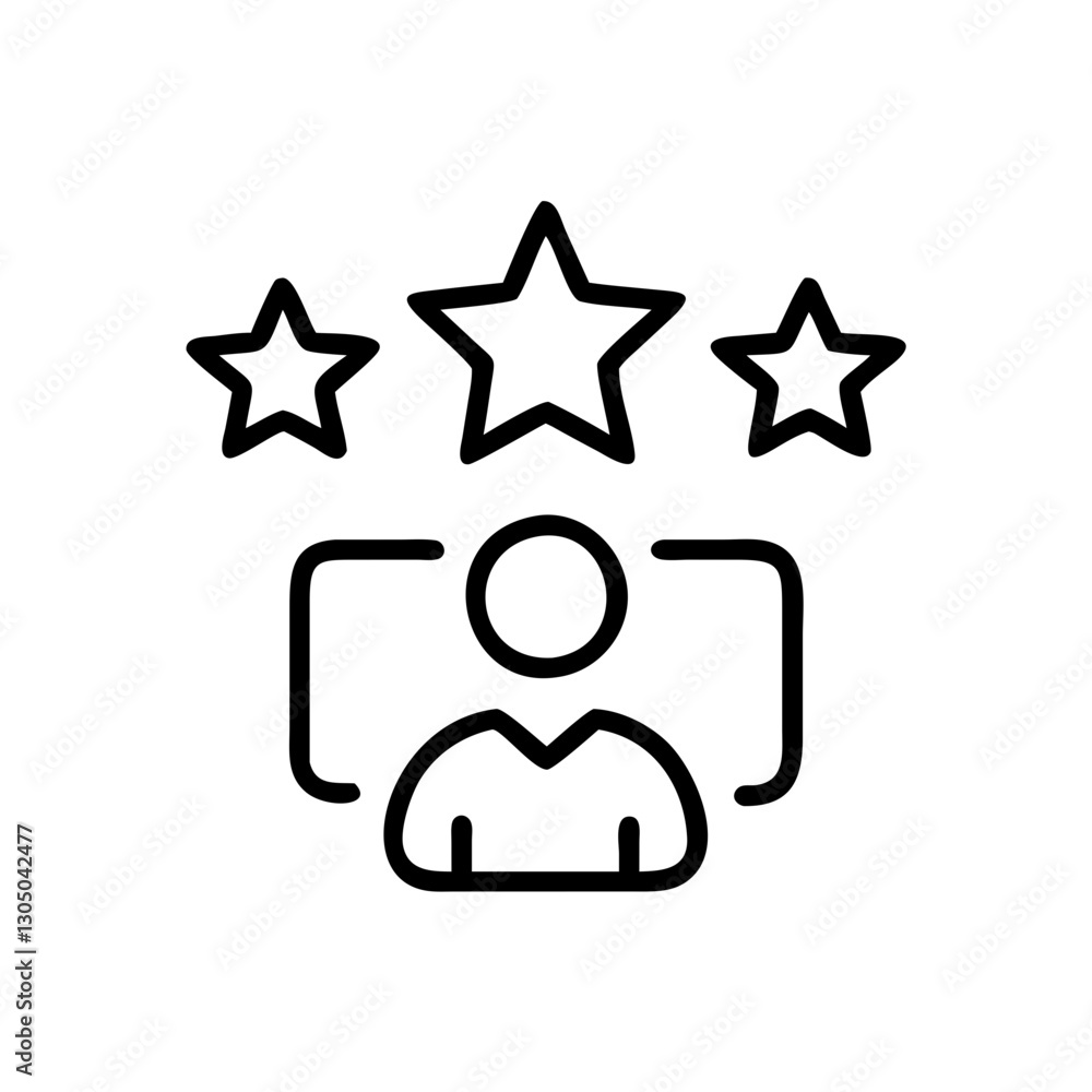 marketing Online reputation management line icon marketing Online reputation management line icon
