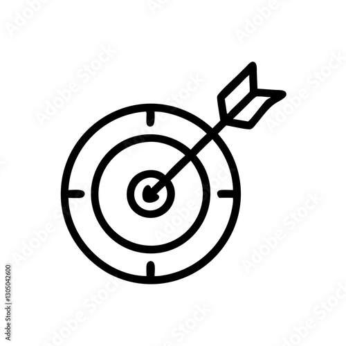 marketing Targeted advertising line icon