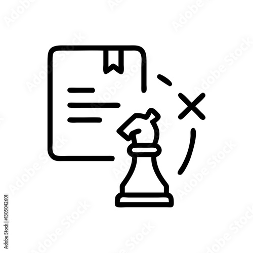 marketing Storytelling strategy line icon