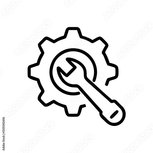 marketing Technical SEO optimization line icon