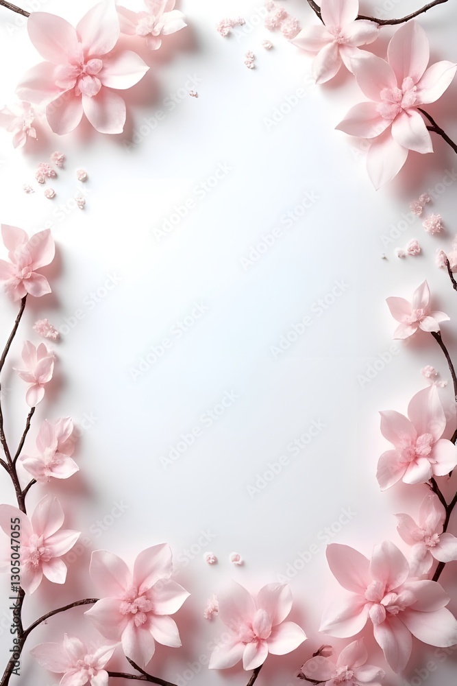 An elegant bridal-themed background with an open space for text An elegant bridal-themed background with an open space for text