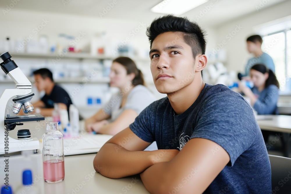 Native American students participate actively in a science classroom, focusing on experiments and learning concepts with enthusiasm Native American students participate actively in a science classroom, focusing on experiments and learning concepts with enthusiasm