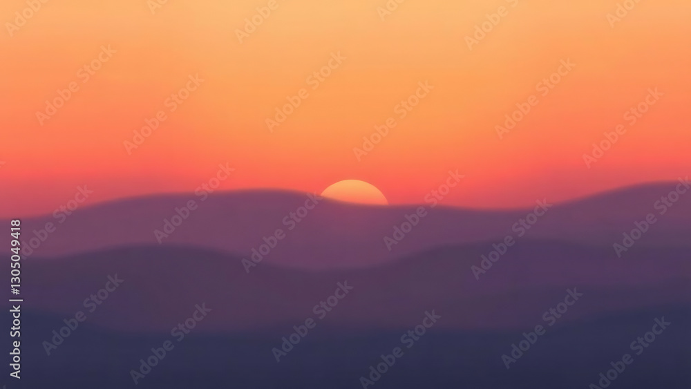Fototapeta premium Soft Sunset Gradient Background for Digital Design
